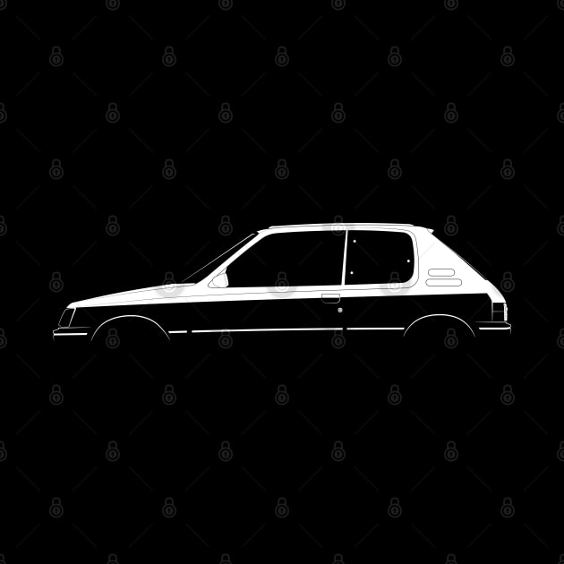 Peugeot 205 GTI Silhouette by Car-Silhouettes