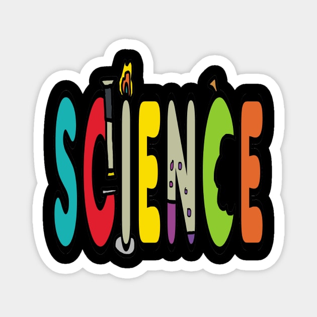 Science Laboratory Apparatus Doodle Magnet by Mark Ewbie