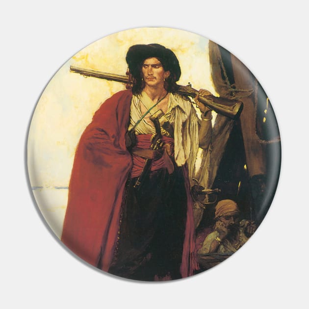 Buccaneer was a Picturesque Fellow by Howard Pyle Pin by MasterpieceCafe