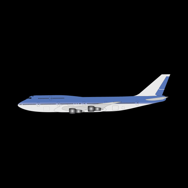 Boeing 747 from side design by Avion
