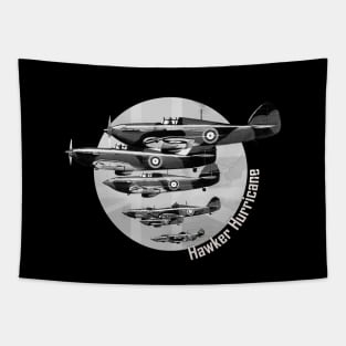 Hawker Hurricane WWII Fighter Poster Retro Tapestry