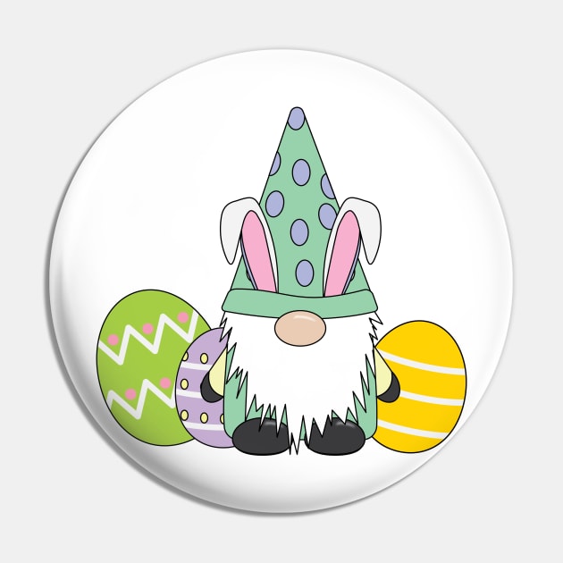 Green Easter Gnome Garden Gnome Pin by KevinWillms1