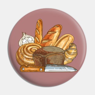 Bread and Garlic Pin