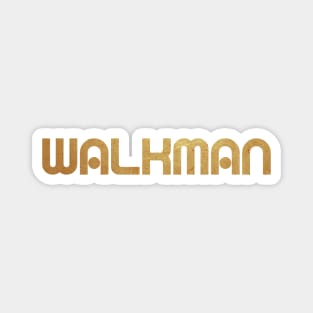 Walkman retro gold Magnet