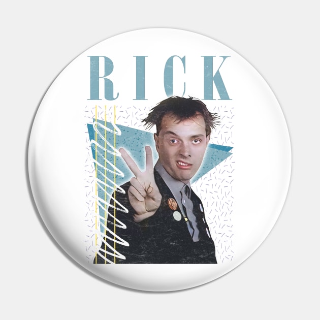 Rick // The Young Ones \\ 80s Retro Fan Artwork Design Pin by DankFutura