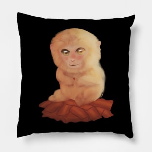 Bacon Snow Monkey Pillow