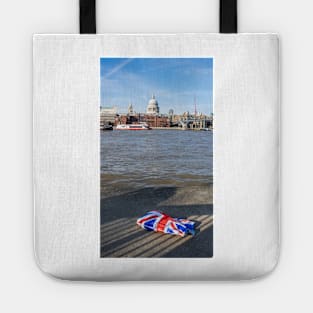 London Union Jack plastic bag Tote