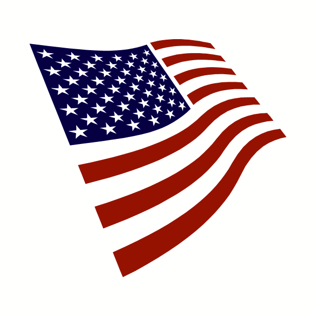 USA Stylized Graphic American Flag July 4th Patriotic by FlashMac