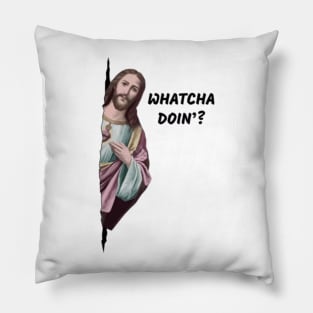 Copie de Hi I'm jesus Pillow