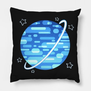 Brave Blue World Pillow