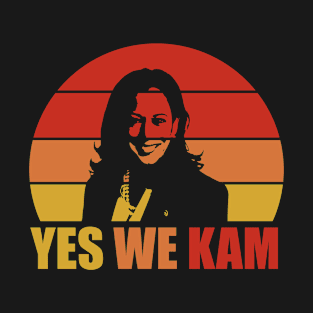 Yes We Kam Retro Sunset - Kamala Harris T-Shirt