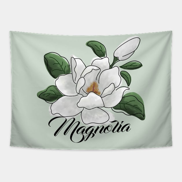 Magnolia Tapestry by Slightly Unhinged