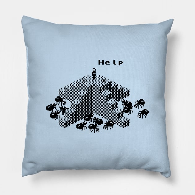 Ant Attack! Pillow by cunningmunki