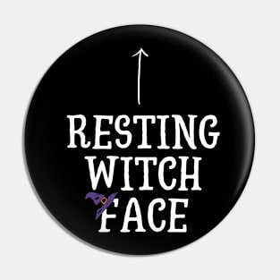 Resting Witch Facer with Witch Hat Pin