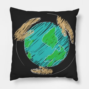 Our world is in our hands Pillow