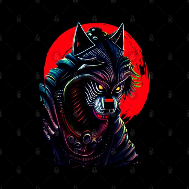 werewolf in Samurai armour by BAJAJU