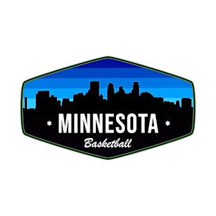 Minnesota Basketball Hexagonal Sunset T-Shirt