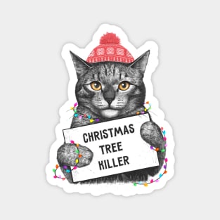Christmas tree killer Magnet