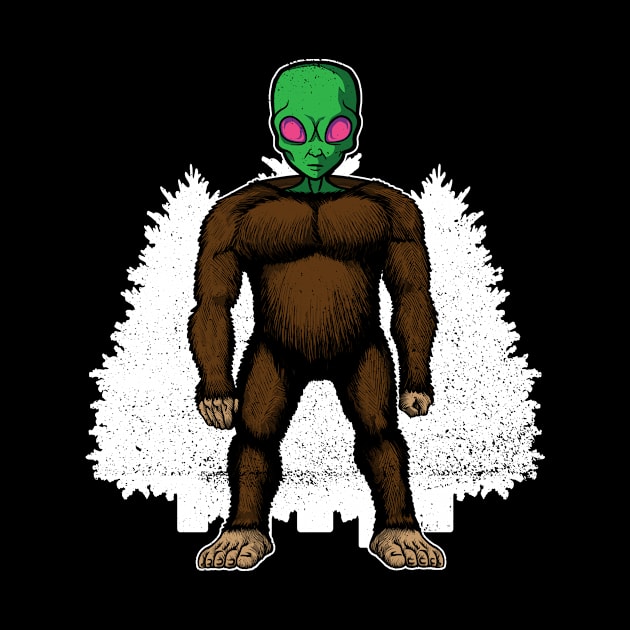 Bigfoot Alien Sasquatch Bigfoot Believer Bigfoot Hunter by Anassein.os