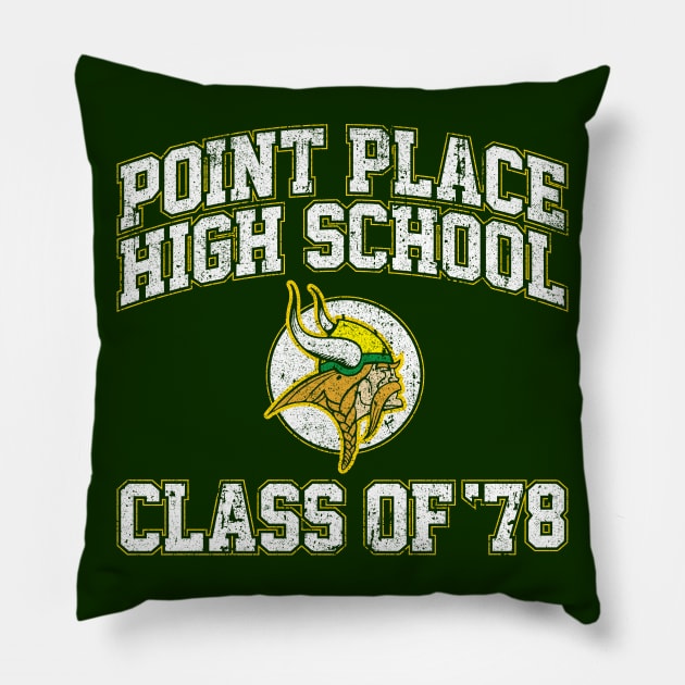 Point Place High School Class of 78 Pillow by huckblade