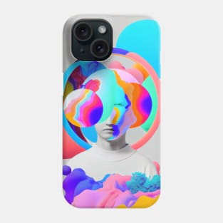 Abstract pop art style sculpture Phone Case