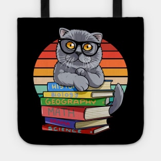 British Shorthair Cat Back To School Teacher's Pet Tote