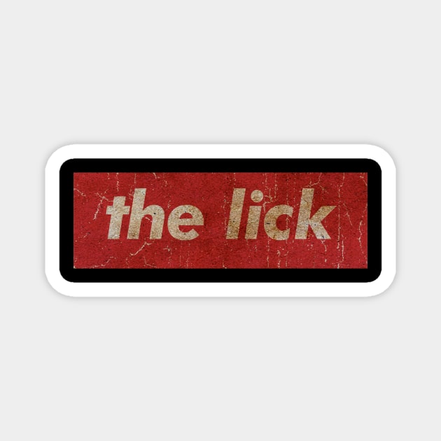 THE LICK - SIMPLE RED VINTAGE Magnet by GLOBALARTWORD