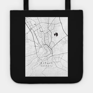 Erfurt Germany City Map Tote