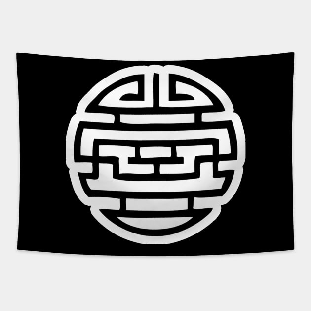 Japan Kanji Logo Tapestry by ArkiLart Design