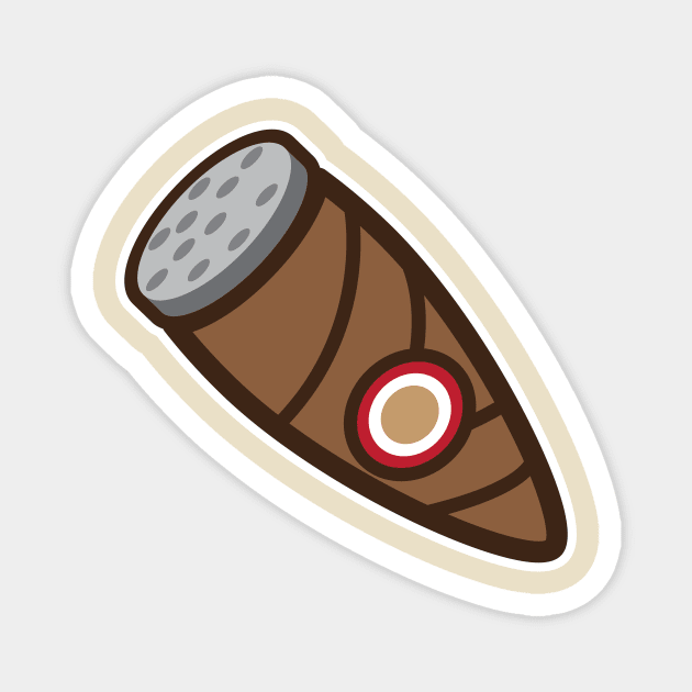 vector illustration of a cigar to smoke Magnet by Bubsart78