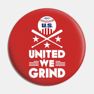 Grind Away USA Pin