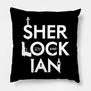 Sherlockian Black Pillow