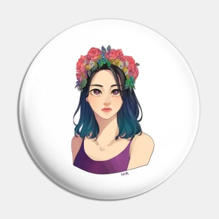 Flower Crown Pin