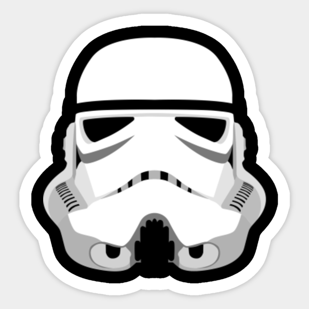 stormtrooper helmet sticker