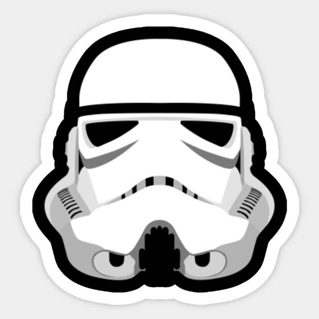 stormtrooper helmet sticker