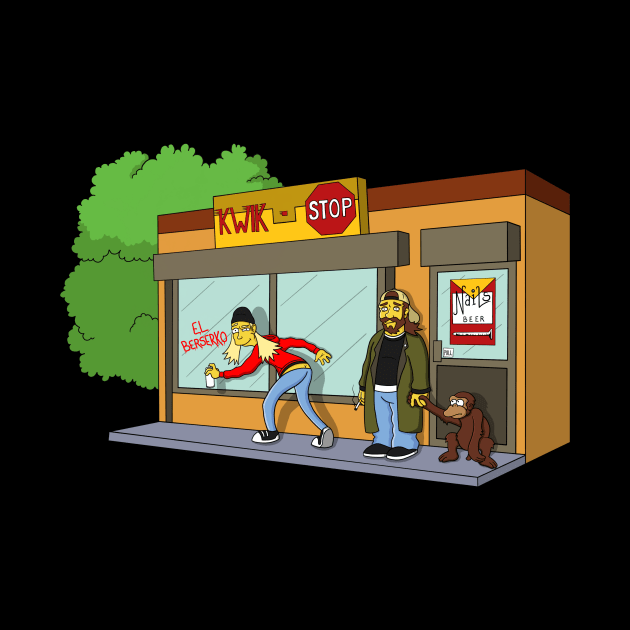 Jay & Silent Bob at the Kwik Stop by BrianPower