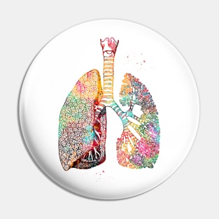 Lungs Art Pin