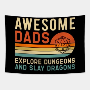 Awsome Dads explore Dungeon and slay Dragons Tapestry