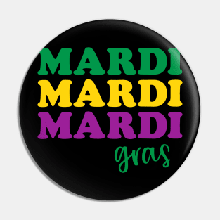 Retro Groovy Mardi Gras Costume New Orleans Carnival Parade Pin