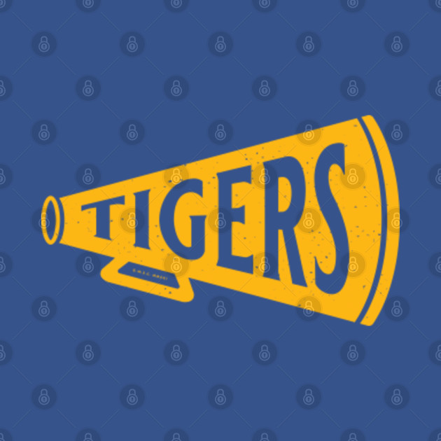 Disover Vintage Megaphone - LSU Tigers (Yellow Tigers Wordmark) - Lsu - T-Shirt
