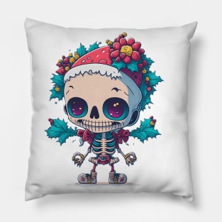 Skeleton Xmas Pillow