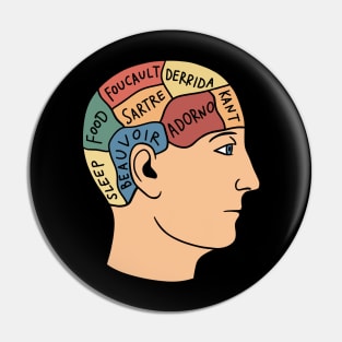 Philosophy Head - Phrenology Pin