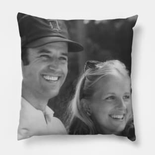 Young Joe Biden with Jill Biden Pillow