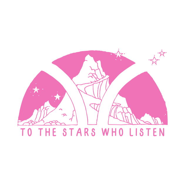 To the stars who listen - pink by medimidoodles