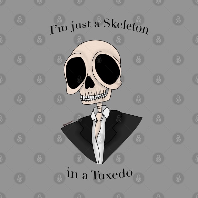 A skeleton in a Tuxedo by SnowJade