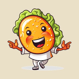 kawaii Taco cehees T-Shirt cute potatofood funny T-Shirt