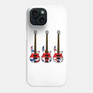 Bass Guitar UK Flag Bassist British Musician Phone Case