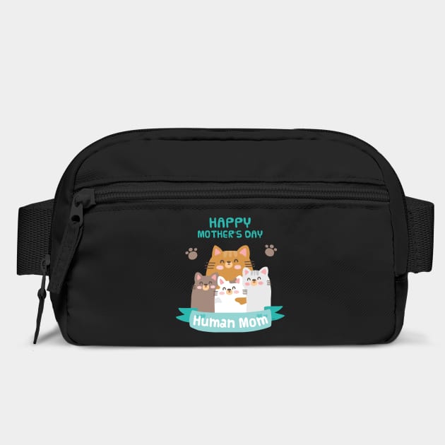 Happy Mothers Day Human Mom Cat Family by creative