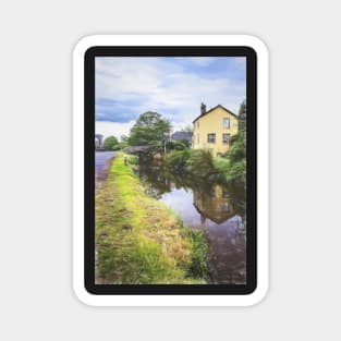 Approaching Brecon By Canal Digital Art Magnet