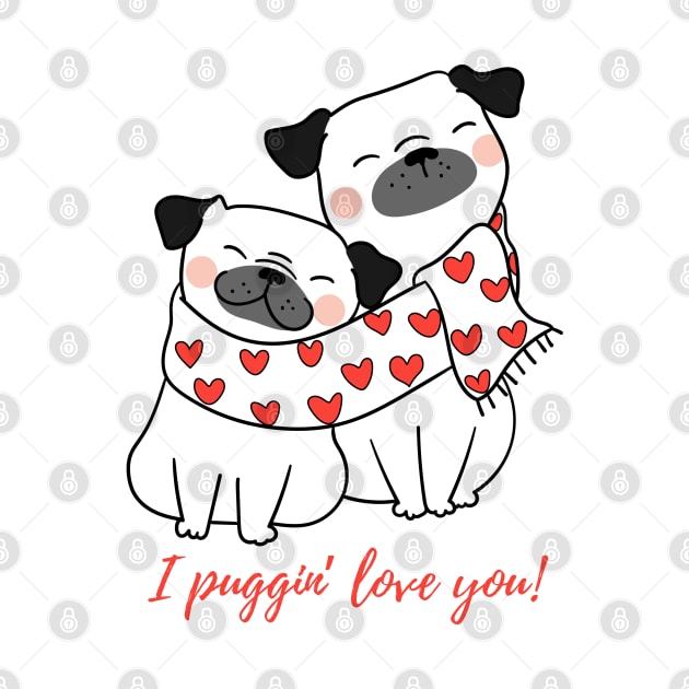 Couple of pugs valentines by Rdxart